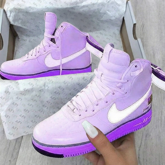 Healing Baby Pink Purple Custom AF 1s Shoes
