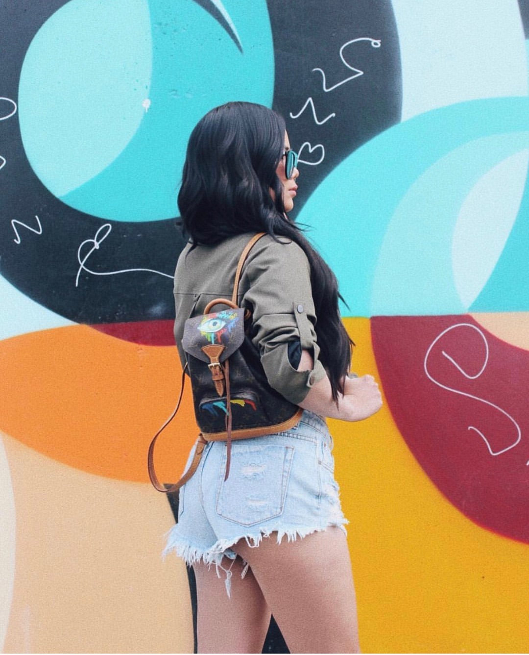 Hand Painted Custom Mini Backpack Stylish Casual Bag