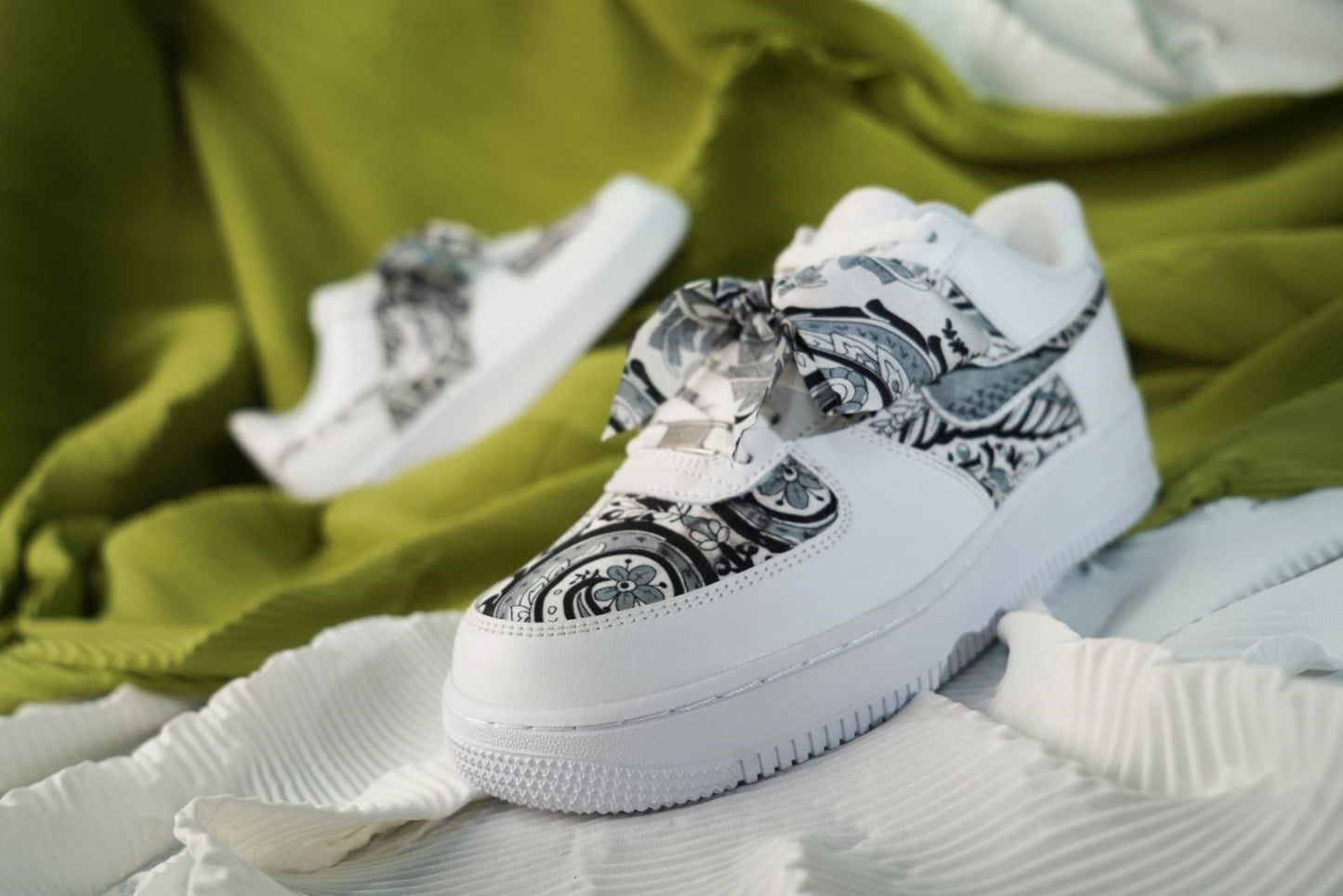 Black Ribbon Custom Sneakers Air Force 1