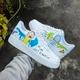 Hand Painted Rick and Morty Custom Air Force 1 Sneakers