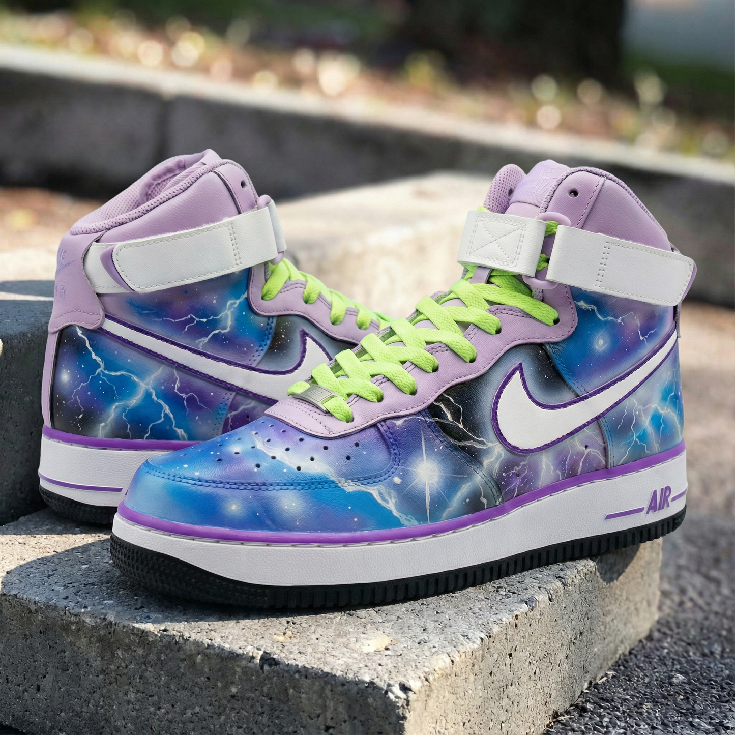 Lavender Galaxy Custom AF 1s Shoes