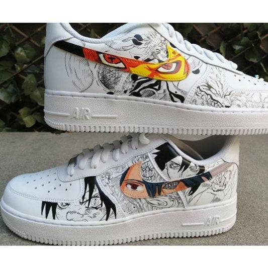 Orange Black Naruto Theme Custom AF 1s Shoes