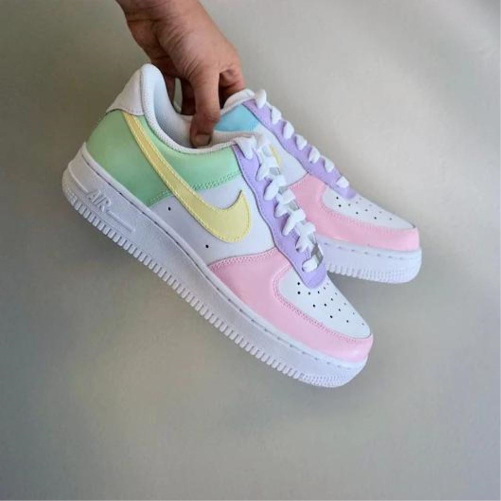 Macaron Smooth Custom Sneakers Air Force 1