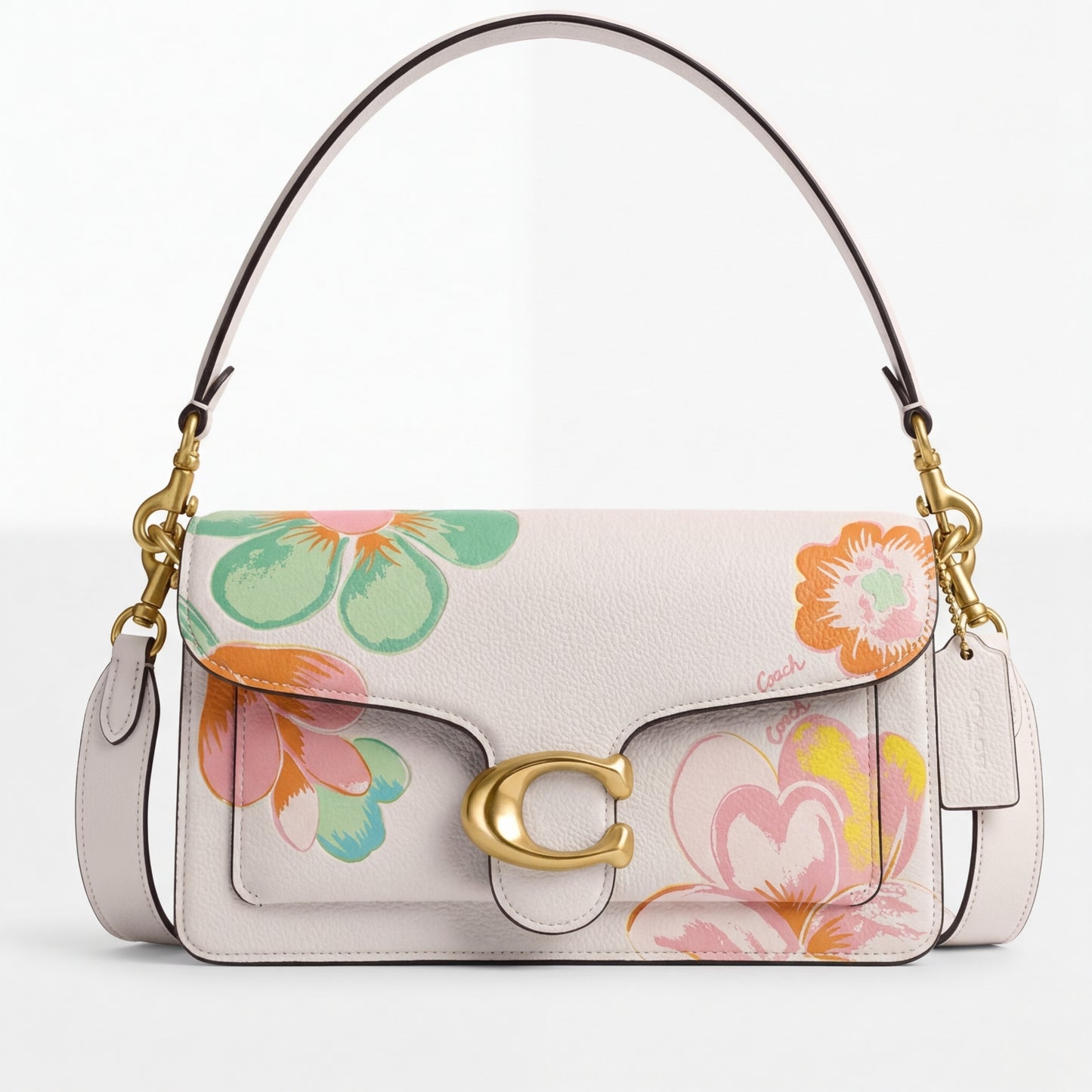 Personalized Wallet CO Floral Pattern White Custom Wallet