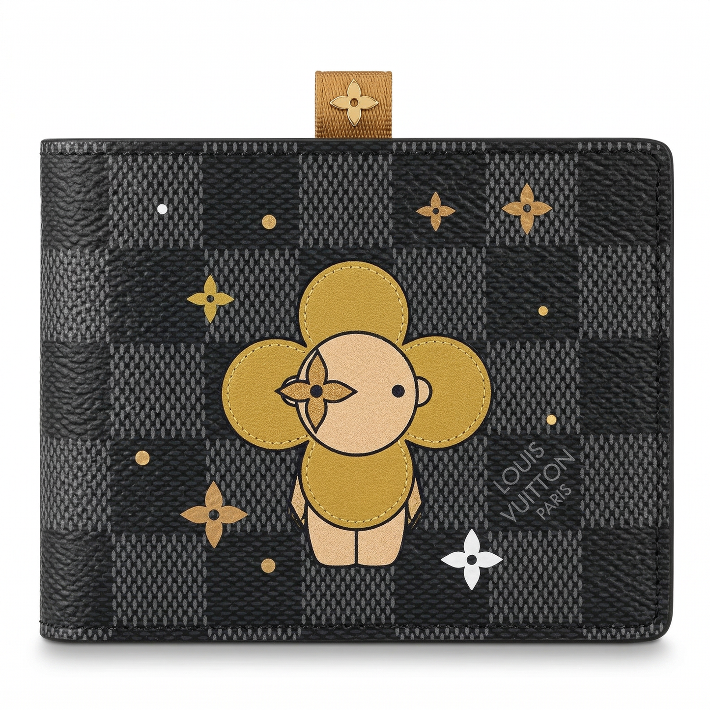 Personalized Wallet LV Cartoon Vivienne Black Custom Wallet
