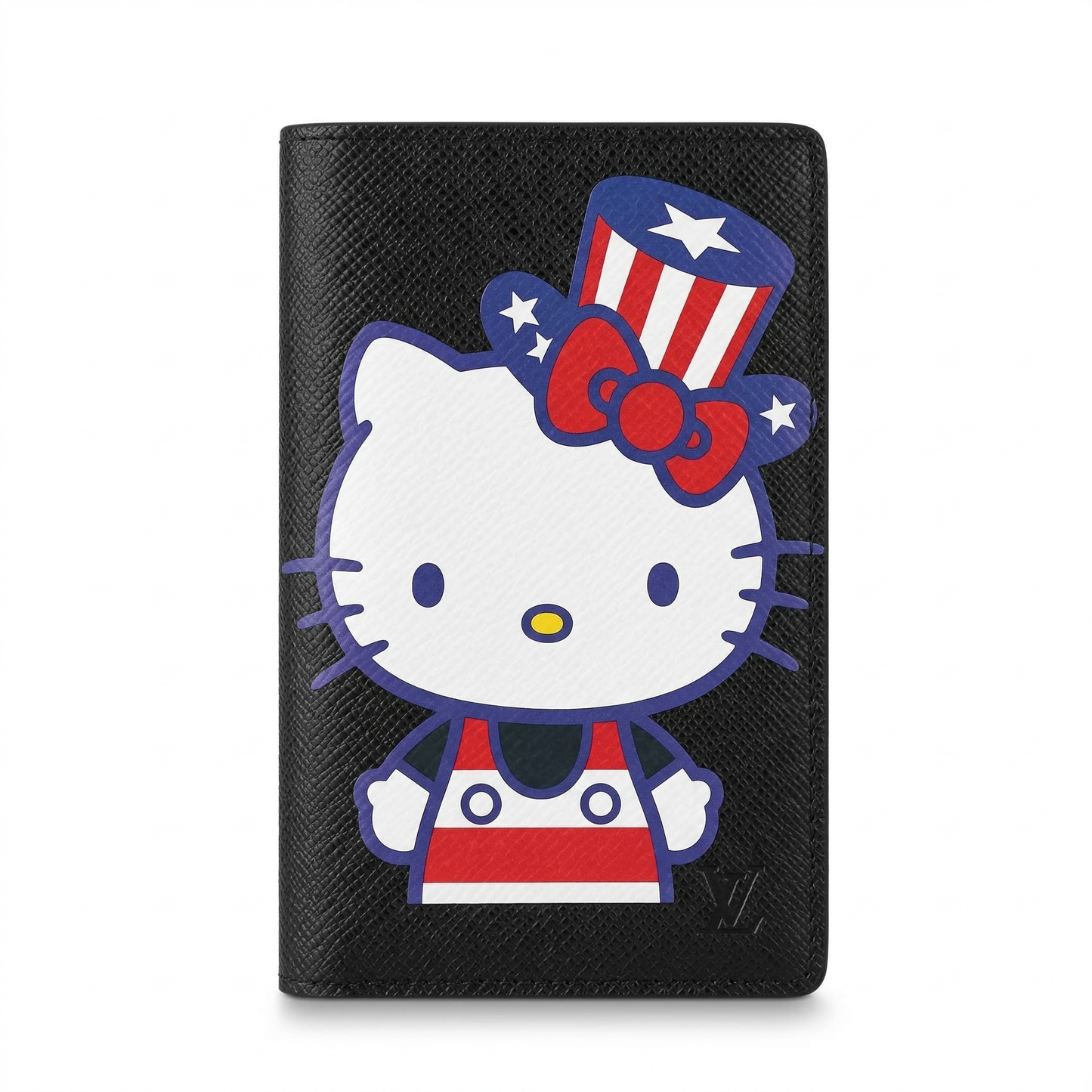 Personalized Wallet LV Hello Kitty Black Custom Wallet