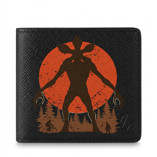 Personalized Wallet LV Monster Silhouette Black Custom Wallet