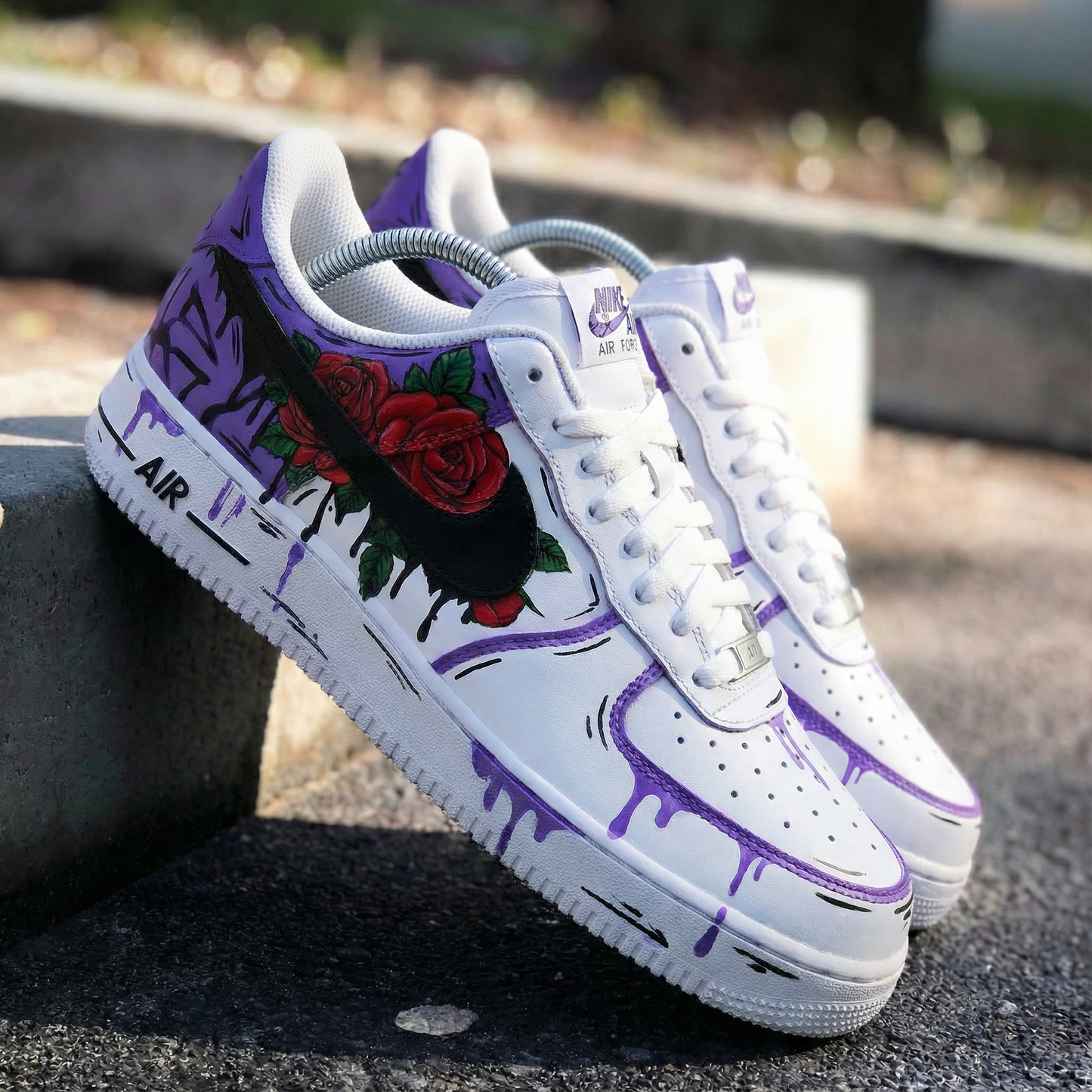 Purple Rose Custom AF 1s Shoes