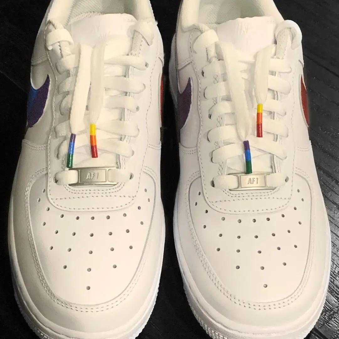 Rainbow Ombre Custom AF 1s Shoes