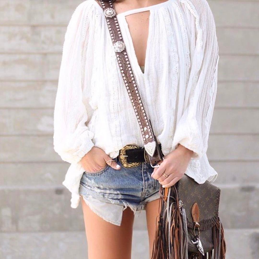 Custom Hand Painted Fringe Boho Crossbody Bag