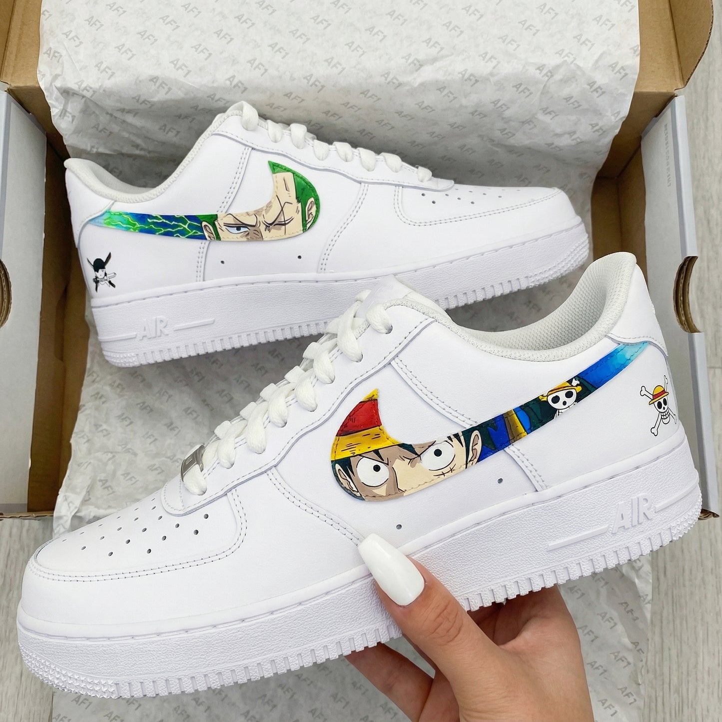 Timeless Dream One Piece Style Custom AF 1s Shoes
