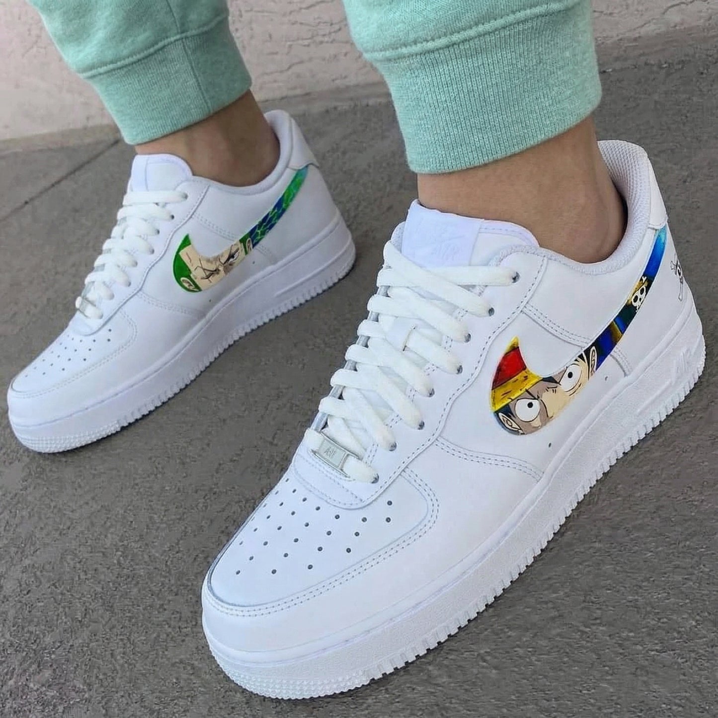 Timeless Dream One Piece Style Custom AF 1s Shoes