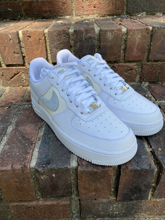 White Light Gray Custom AF 1s Shoes