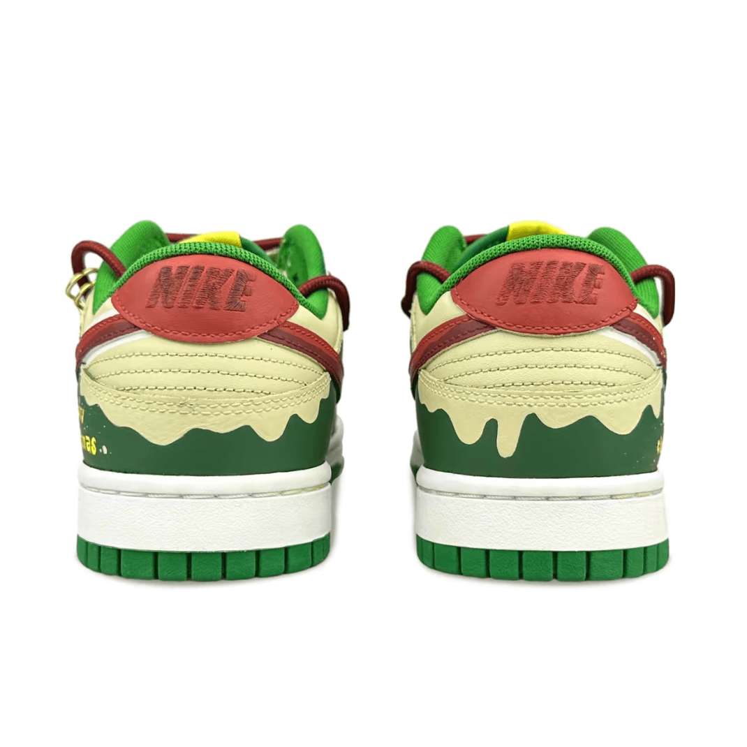 Christmas Gift Xmas Custom Dunk Green Yellow Red Drip