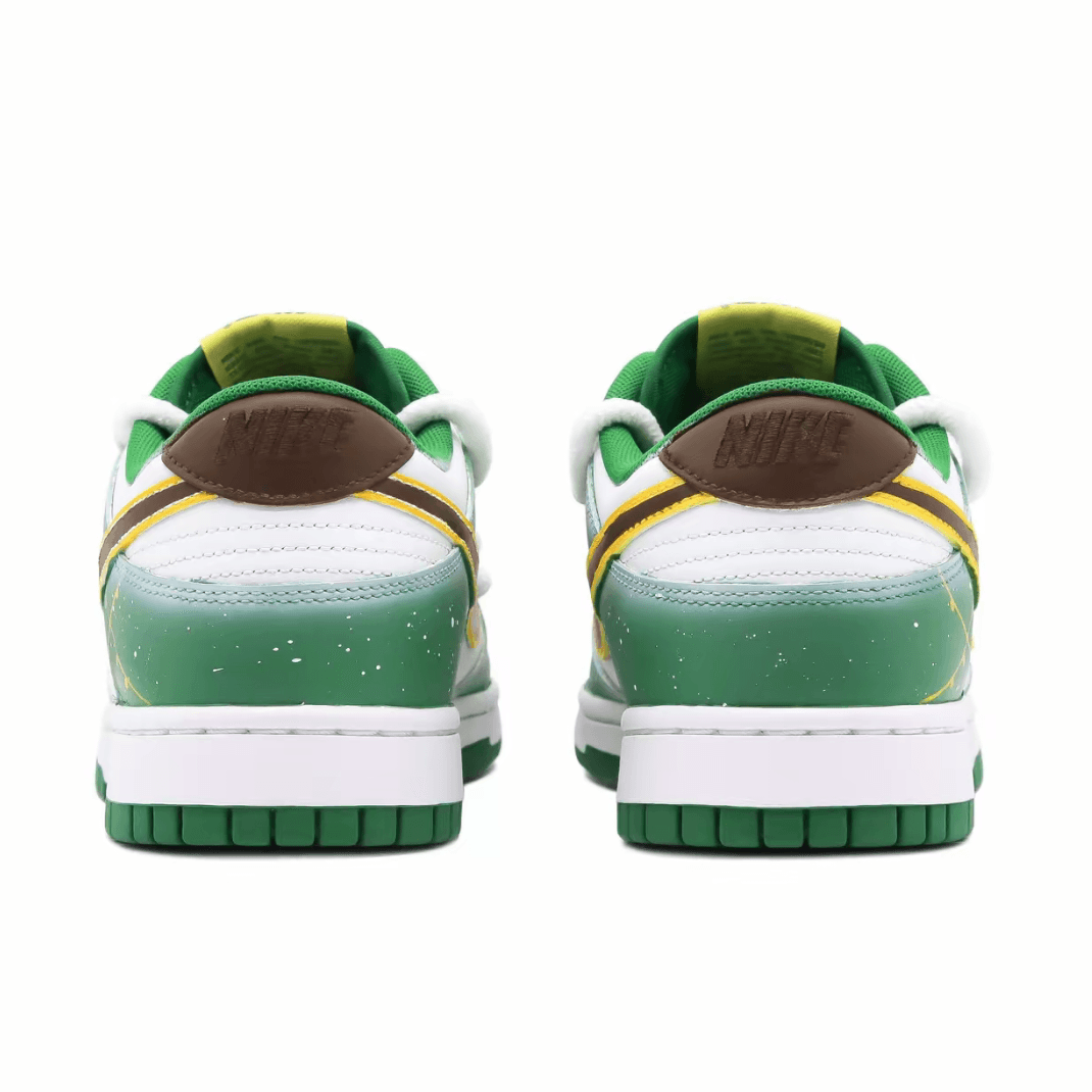 Christmas Gift Xmas Custom Dunk Green White Snowdrifts