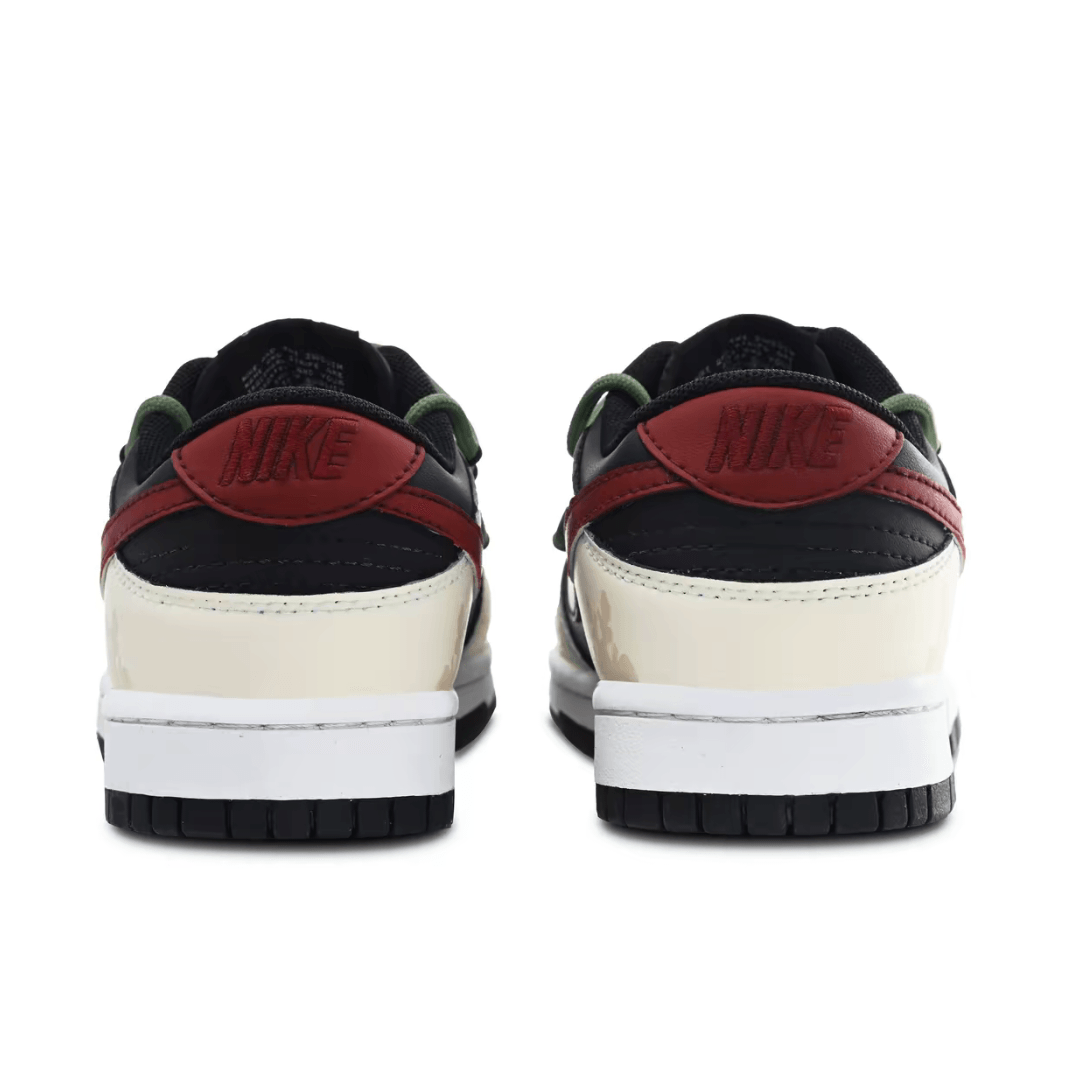 Christmas Gift Xmas Custom Dunk Apricot Black Green-red Gradient Swoosh