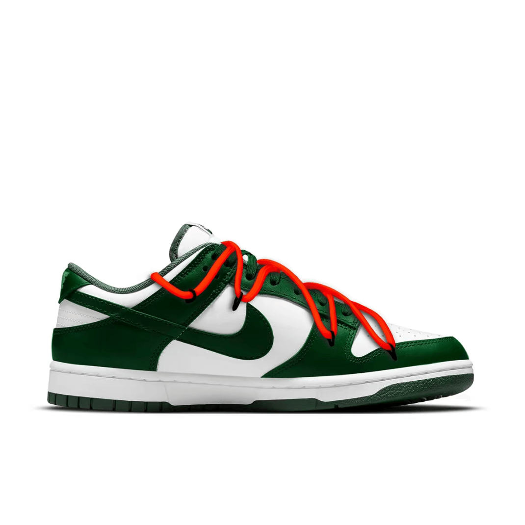 Christmas Gift Xmas Custom Dunk Green White Snowflake Print